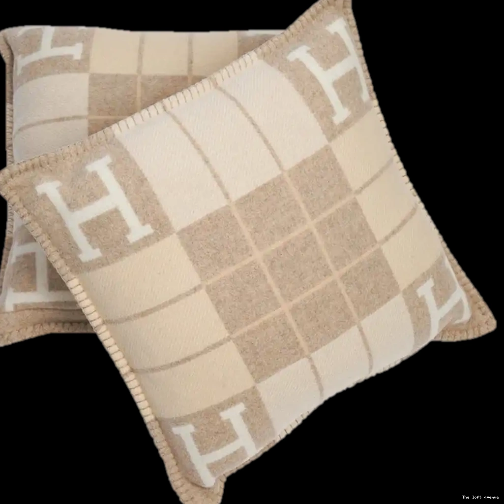 THROW WOOL STRIPE PILLOW HERMES 0505
